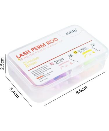 8 Pairs Professional Eyelash Perming Pad Silicone Eyelashes Curler Rods Reusable Lashes Lift Shield Tool for A Natural Eyelash Lift - Buy Online on GoSupps.com
