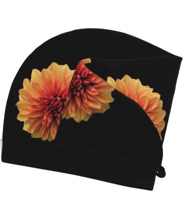 Orange Dalia Microfiber Hair Towel Wrap - Super Absorbent Coral Velvet for Long Curly & Thick Hair - Quick Dry Hair Cap for Women - Buy Online on GoSupps.com