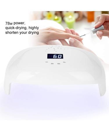 78W UV LED Nail Lamp - Automatic Sensor & Fan Dual Light Nail Dryer for Home & Salon - EU Shipping Available - Buy Online on GoSupps.com
