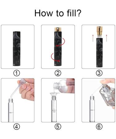 Vitog 10ml Travel Perfume Bottle Refillable - Atomizer Perfume Spray Bottle For Travel Empty Cologne Dispenser Mini Travel Bottle With Funnel Distributor For Women Men - Buy Online on GoSupps.com