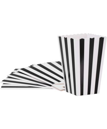 TIDTALEO 24pcs Boxes Popcorn Containers Popcorn Boxes for Movie Theater Party Snacks Popcorn Cups Reusable Monochrome Stripe Cups Popcorn Cartons European and American Chicken Popcorn Box - Buy Online on GoSupps.com