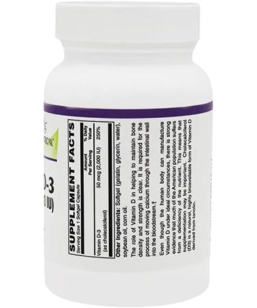 BariatricPal Vitamin D-3 50mcg (2,000 IU) - Easy Swallow Vegetarian Softgels (250 Count) 250 Count (Pack of 1) - Buy Online on GoSupps.com