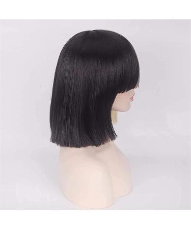 Bokerom Sia Costume Wig - Premium Two-Tone Half-Blonde & Black Bob Wig for Cosplay | High-Quality Art Hair - Buy Online on GoSupps.com