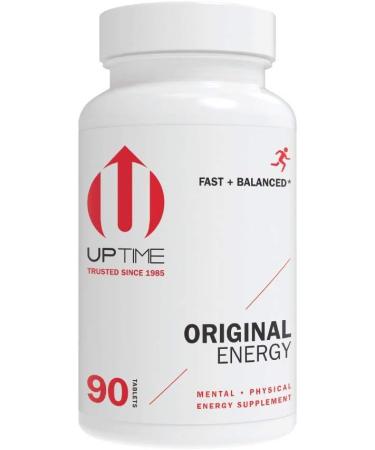 UPTIME Premium Energy Caffeine Supplement - Original Blend Tablets - 90ct - Zero Calories | International Shipping Available - Buy Online on GoSupps.com