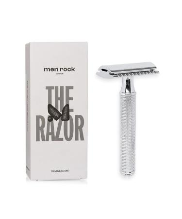 Men Rock The Double Edged Razor - Safety Razor for Men Ergonomic Handle Safety Razor 1 Piece