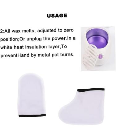 Hand Moisturizer Gloves Paraffin Wax Gloves Hand Foot Care Exfoliating Covers Paraffin Wax Protection Retain Heat Hand Foot Care Gloves Set for Removing Dead Skin - Buy Online on GoSupps.com