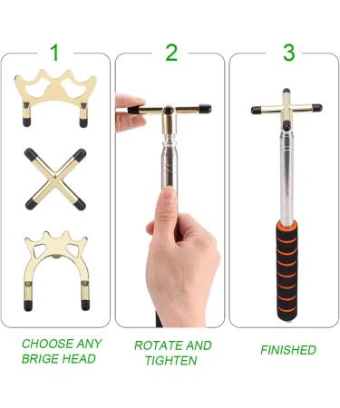Retractable Billiard Bridge Stick with Removable Head Set & Cue Tips Cover - Pool Table Accessory for Game Competition (1 Set) - Buy Online on GoSupps.com