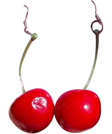 Feylie Cherry Earrings - Stylish Simulated Cherry Drop Earrings for Fashionable Women & Girls - Buy Online on GoSupps.com