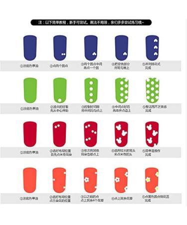 Promotions 5 Pcs/Set 2 Way Dotting Pen Marbleizing Painting Tool Nail Art DIY Design Dot Set - Buy Online on GoSupps.com