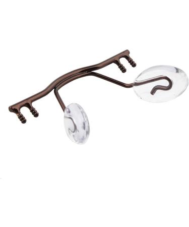 Mayabi metal replacement nose bridge 10-pack glasses brace replacement marginal frame metal glasses bridge with nasal cushion glasses accessories (color: gold) (color: Auburn)