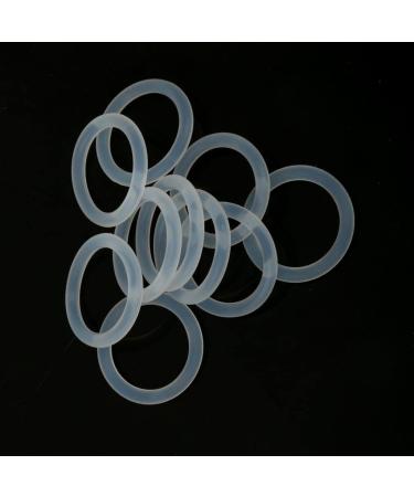 Harayaa Pack of 10 Transparent Silicone Rings for Pacifier Holders | Durable Accessories for Pacifier Chains - Ideal for Babies - Buy Online on GoSupps.com