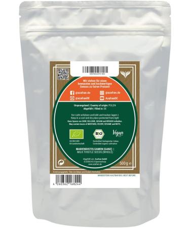 Buy Organic Milk Thistle Seeds - Whole 500g | Premium Quality for Tea & Health Benefits | Azafran International Shipping - Buy Online on GoSupps.com