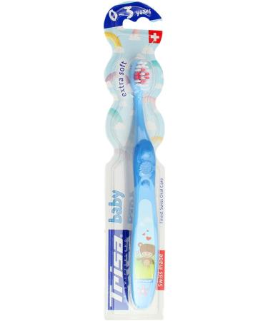 Trisa Baby Toothbrush - Blue | Soft Bristles for Gentle Oral Care | International Shipping Available - Buy Online on GoSupps.com