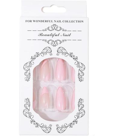 French False Nails Pink Heart Press on Nails Ballerina Acrylic Stick on Nails Almond Fake Nails 24pcs for Women and Girls (Color : Pink Size : Hearts) - Buy Online on GoSupps.com