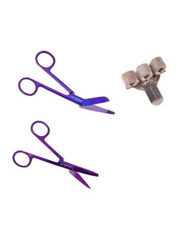 Nursing Scissors Set and Pen Holder with Engraving for Nurse (Plasma Purple) Plasma Paars