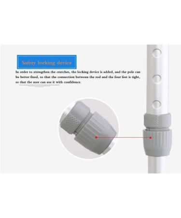 Crutches Forearm Crutches Designed for Disabled People Walker Comfortable Safe Crutch Lightweight Aluminum Alloy - Adjustable Height Lightweight Walking Aid (Grey 1 Pair) Bathing in Sunlight - Buy Online on GoSupps.com