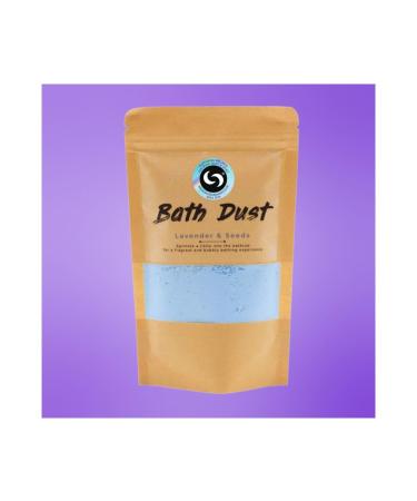 Lavender & Seeds' Magic Bubble Bath Dust. The Vibrant Relaxing Magical Luxury Powdered Bath Bomb Experience with Shea Butter 190g