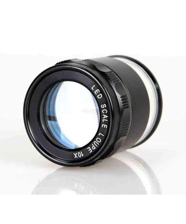 Handheld Magnifying Glass Metal Optical Lenses 8 LED Lights 51 43mm Magnifiers