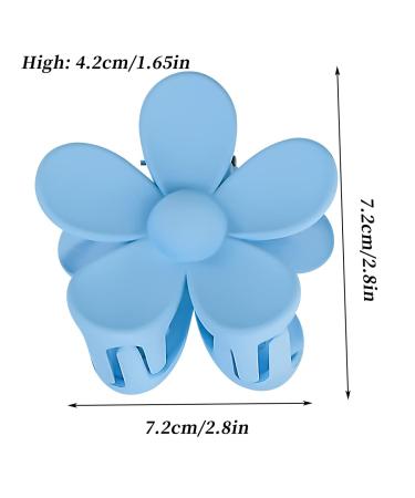 Non Slip Matte Flower Hair Clips - Set of 8 Large Daisy Hair Claw Clips for Thick Hair - Cute Hair Accessories for Women and Girls in 8 Colors - Buy Online on GoSupps.com