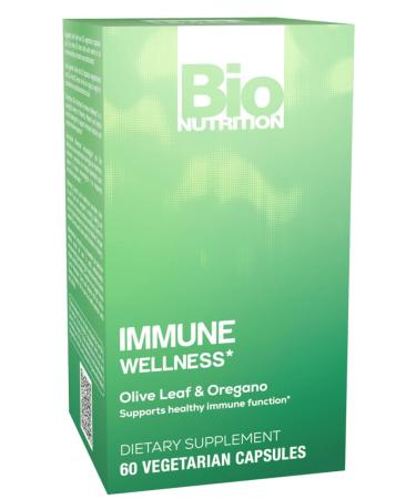 Bio Nutrition Immune Wellness, Olive Leaf & Oregano, 60 Vegetarian Capsules