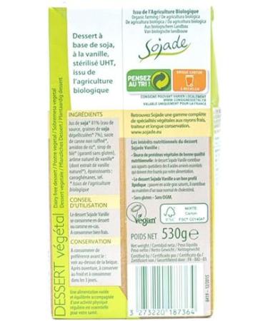  Sojade Sojade Organic Vanilla Dessert 530g - Buy Online on GoSupps.com