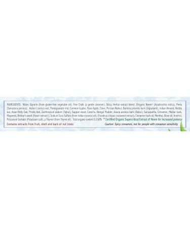 Auromere Ayurvedic Herbal Toothpaste Cinnamon - Vegan Natural Non GMO Fluoride Free Gluten Free with Neem & Peelu (3.57 oz) 2 Pack - Buy Online on GoSupps.com