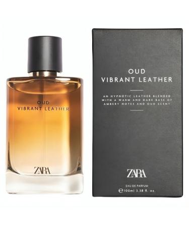Zara Oud Vibrant Leather EDP Eau De Parfum Cologne for Men 100 ML (3.38 FL. OZ)