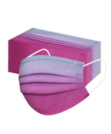 DeaamyGly 50 pieces 3-layer non-woven fabric mouth-nose protection with colorful motif breathable multifunction cloth Neckuch Bandana for adults (A030 50)