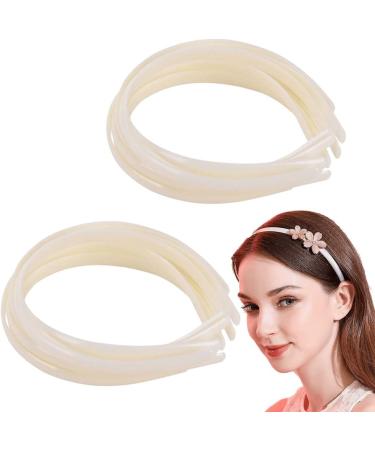 Simple Headbands for Women & Girls - 20 Pack Thin No Teeth Hair Bands - White Hair Accessories - Buy Online on GoSupps.com