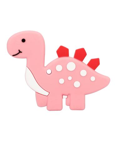 BPA Free Silicone Baby Teething Tubes for Infants | Dinosaur Teethers for 6-12 Months | Includes 2 Finger Toothbrushes | Perfect Baby Gift - Buy Online on GoSupps.com