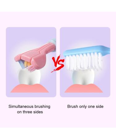 Three-Sided V-Shaped Toothbrush for Kids | Autism Sensory & Tongue Cleaning | Complete Gum Care - International Shipping - Buy Online on GoSupps.com