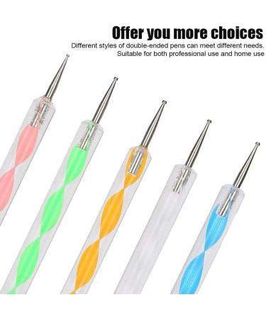 Nail Art Dotting Pen Manicure Tool Set Double End UV Gel Painting Pen Manicure Accessories for Professional Nail Art Or Daily Nail Art UseUseful and Professional - Buy Online on GoSupps.com