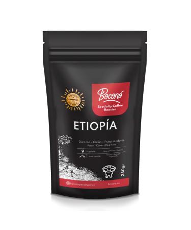 Bocon Specialty Coffee thiopie Sidamo 250g Caf en grain de Specialit Processus lav arabica Altitude entre 2000m 2200m caf grain aeropresss V60 french press espresso Caf de sp cialit de thiopie 250 g (Lot de 1)