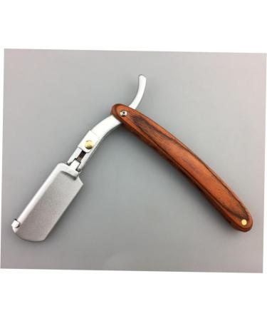 Minkissy Portable Razor - Manual Hair Clipper for Men | Safe Straight Blade Metal & Wooden Design International Shipping  - Buy Online on GoSupps.com