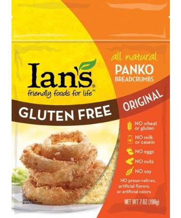 Ian's Natural Foods Panko Breadcrumbs Gluten Free Original -- 7 oz Each / Pack of 2 7 Ounce (Pack of 2)