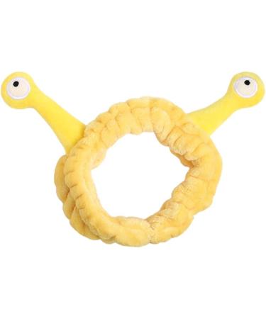 TCM-KE Women Girls Wash Face Plush Headband Cartoon Snail Antenna Eyes Hair Band Turban Face SPA Elastic with Hair Wrap Makeup Bands Shower Headband Pink - Buy Online on GoSupps.com