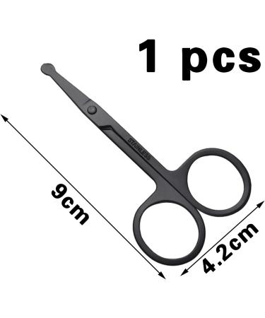 Bartscher Men's Nasal & Ear Hair Scissors - Stainless Steel Rounded Tip for Safe & Precise Grooming - Buy Online on GoSupps.com