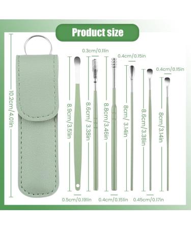 CAJDEOPYE Ear Cleaner Satinless Steel 360 Spiral Earwax Cleaner Tool Set with Pu Leather Case Household Creative Portable Ear Cleaning Kit for Men and Women /1433 Pink 464895 - Buy Online on GoSupps.com