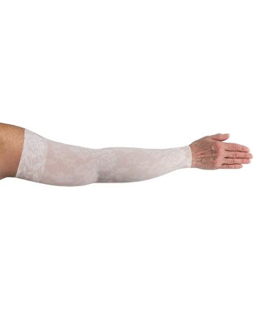 Lymphedivas Darling Fair Arm Sleeve 20-30mmHg Large Long with Diva Diamond Band
