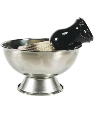 Buy SOLUSTRE Stainless Steel Shaving Bowl - Ideal for Shaving Soap Foam & Cream - Perfect for Home & Salon | Durable & Stylish Shaving Accessories (Silver) - Buy Online on GoSupps.com