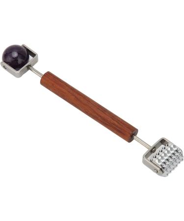 Verdant Touch Stainless Steel Facial Roller - Jade Muscle Tension Relief & Beauty Massager for Glowing Skin | International Shipping Available - Buy Online on GoSupps.com