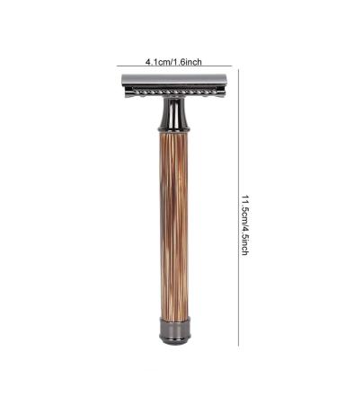 Portable Zinc Manual Razor for Men - Scratch-Resistant Cutting Head for Beard & Body Hair Removal - Buy Online on GoSupps.com