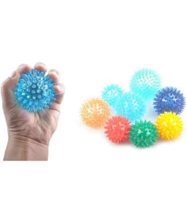 Hedgehog Massage Ball - Soft 6cm Stress Relief Ball with Knobs | Blue - Perfect for Tension Relief & Relaxation | International Shipping Available - Buy Online on GoSupps.com