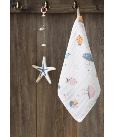 Baby Muslin Washcloths 8 Pack - Soft Bamboo Cotton Towels for Newborns - 10x10 Inch Natural Wipes for Baby Bath - Shower Registry Gift (Random Patterns) - 4 Layers Absorbent - Buy Online on GoSupps.com