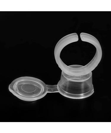  TOPINCN TOPINCN 100 Ink Ring Cups with Lid Clear Plastic Container for Pigment or Ink Suitable for Glue or Eyelash Extension Practice - Buy Online on GoSupps.com