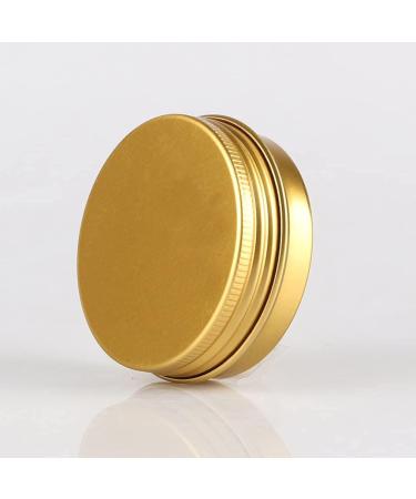 Zeoabsy 10-Pack 30ml Gold Aluminum Jars for Cosmetics Candles Ointments | Screw Lid Doses with Spatulas & Labels - Buy Online on GoSupps.com