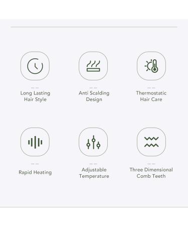 Negative Ion Hair Straightening Comb - 2 in 1 Scalp Care & Styling Tool (110-240V US Plug) - International Shipping Available - Buy Online on GoSupps.com