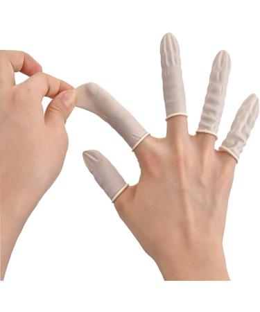 JEEMBAY Latex Finger Cots - Pack of 50 Disposable Medium Size Finger Protectors for Cutting, Crafting, Painting, Hobbies, Sports - Durable Finger Gloves - 50 Count - Buy Online on GoSupps.com
