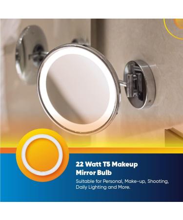 T5 22W Circular Bulb Replacement for Zadro 7-in Surround Light by Technical Precision Replacement Bulb for Lighted Mirror / Makeup Mirror - G10Q-4 4-Pin Base - 6500K Cool Daylight - 12000 Hours - Buy Online on GoSupps.com