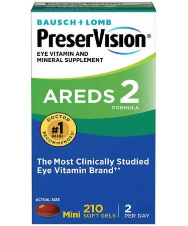 Bausch & Lomb PreserVision AREDS 2 Formula Supplement (210ct) - Buy Online on GoSupps.com